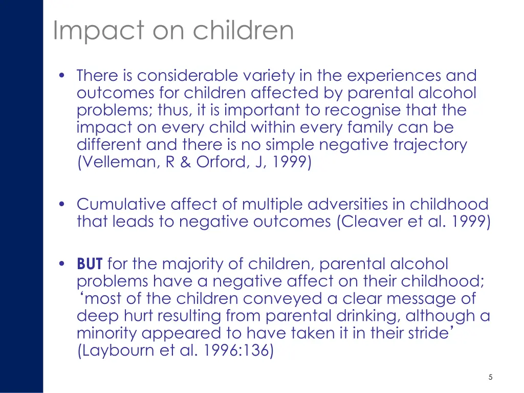 impact on children