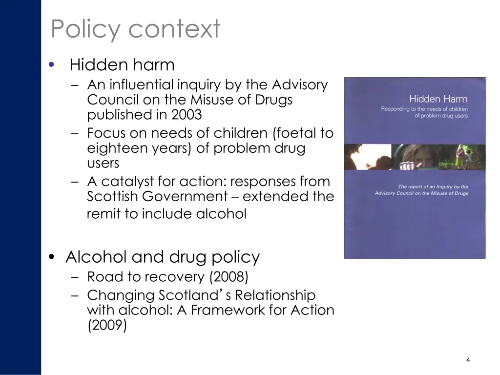 policy context