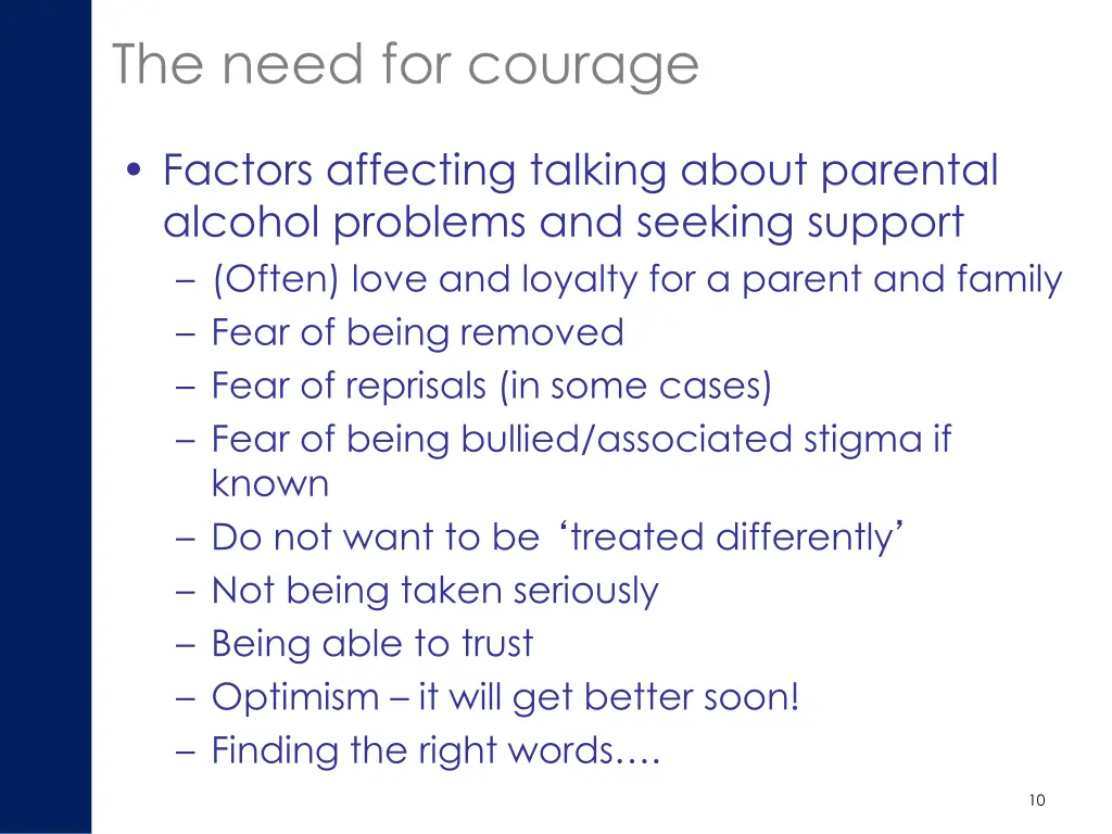 the need for courage