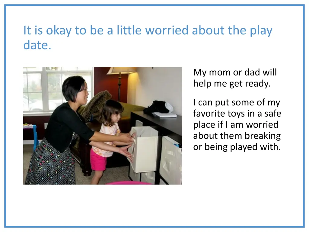 it is okay to be a little worried about the play