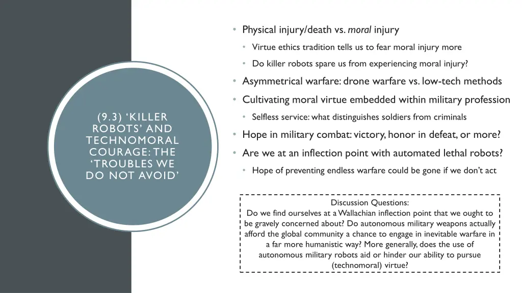 physical injury death vs moral injury