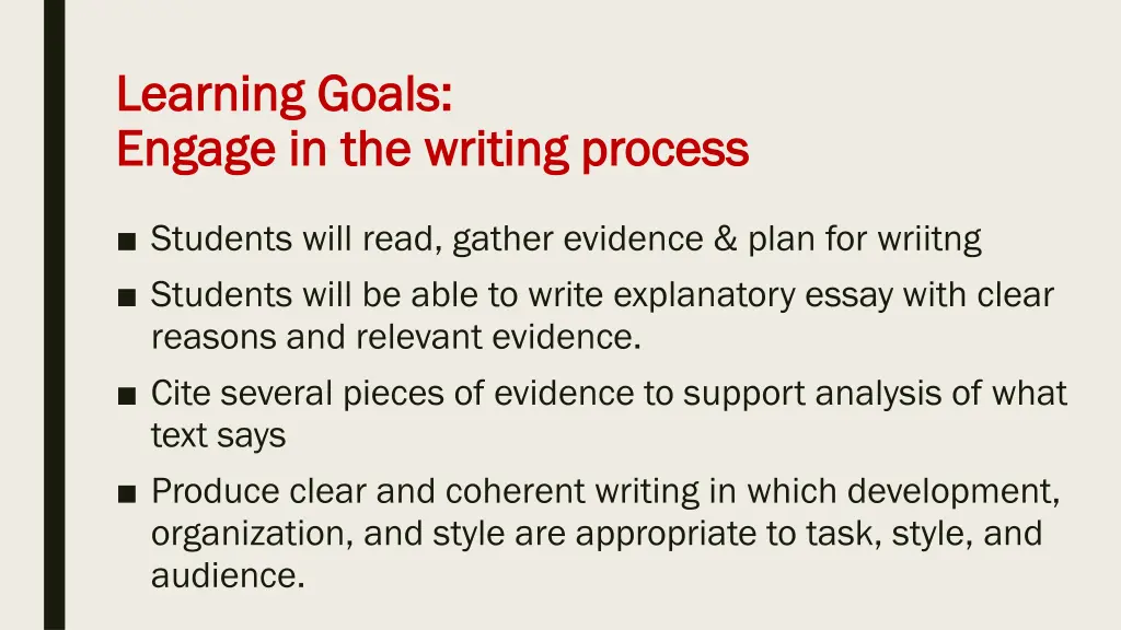 learning goals learning goals engage