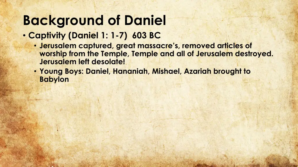 background of daniel captivity daniel