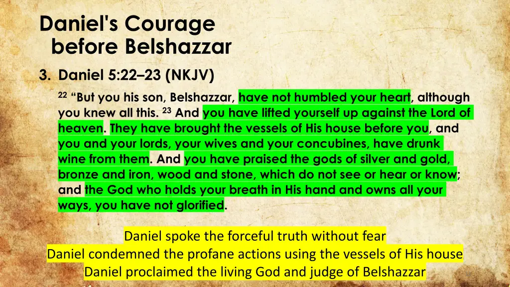 daniel s courage before belshazzar 3 daniel