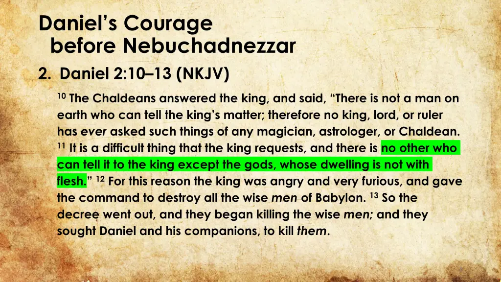 daniel s courage before nebuchadnezzar 2 daniel