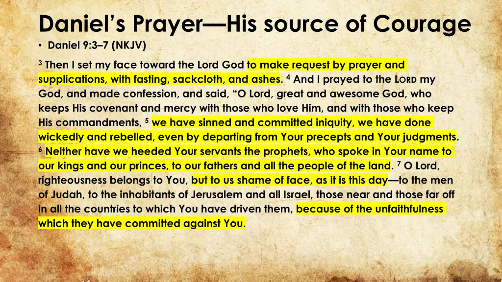 daniel s prayer his source of courage daniel