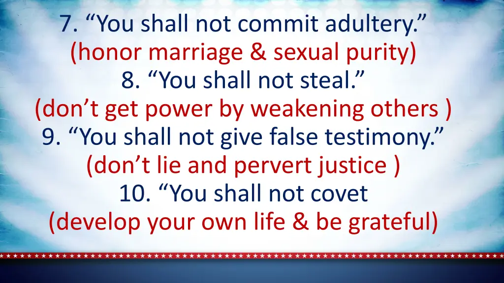 7 you shall not commit adultery honor marriage