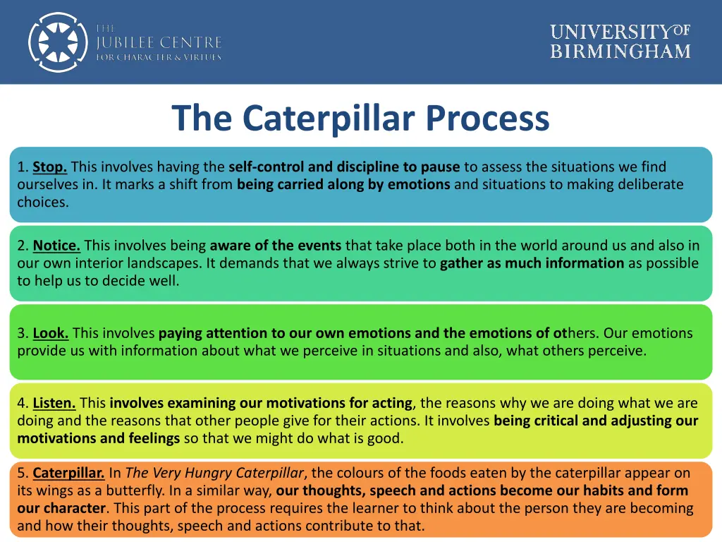 the caterpillar process