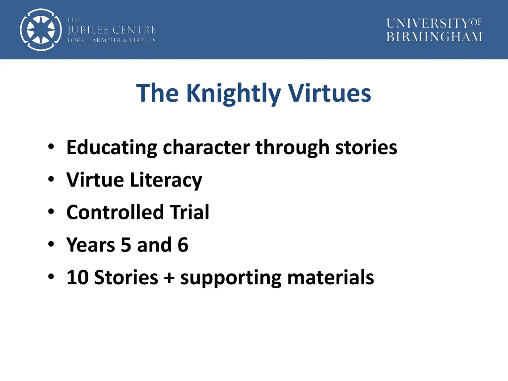 the knightly virtues