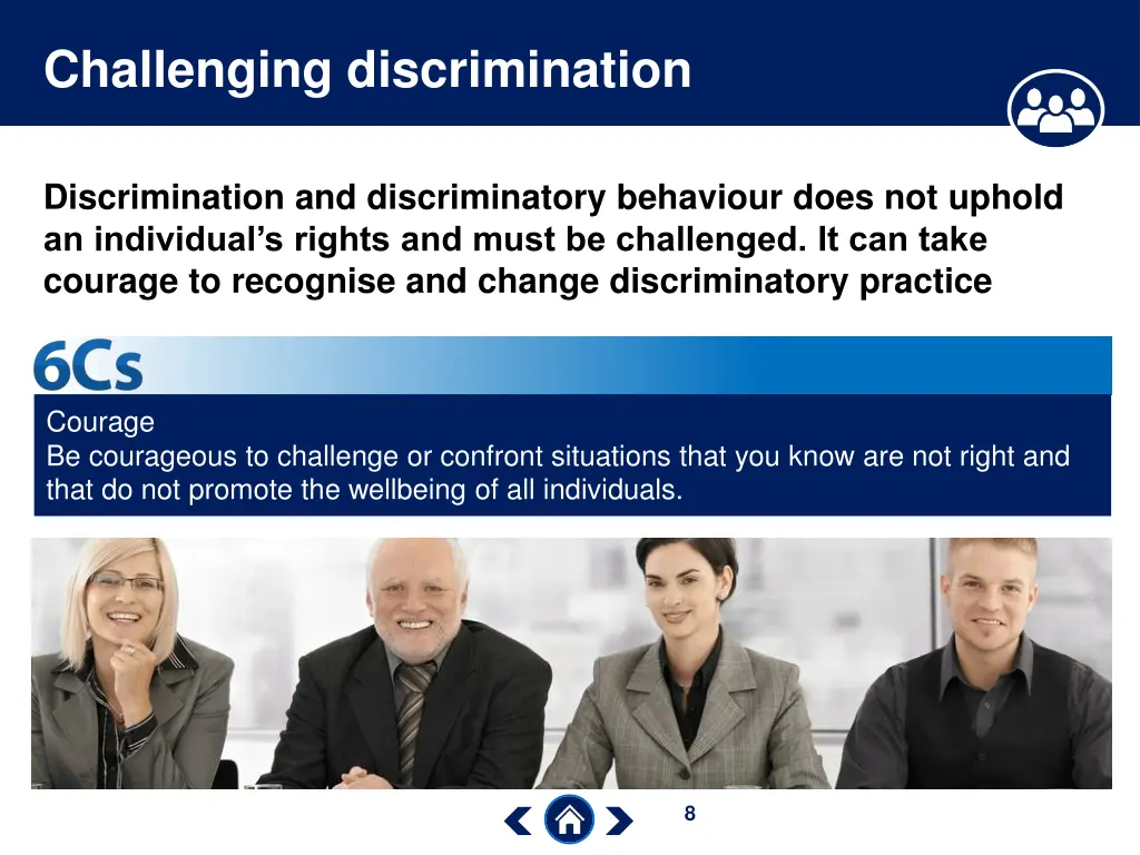 challenging discrimination