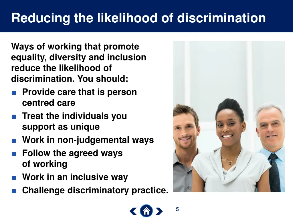 reducing the likelihood of discrimination