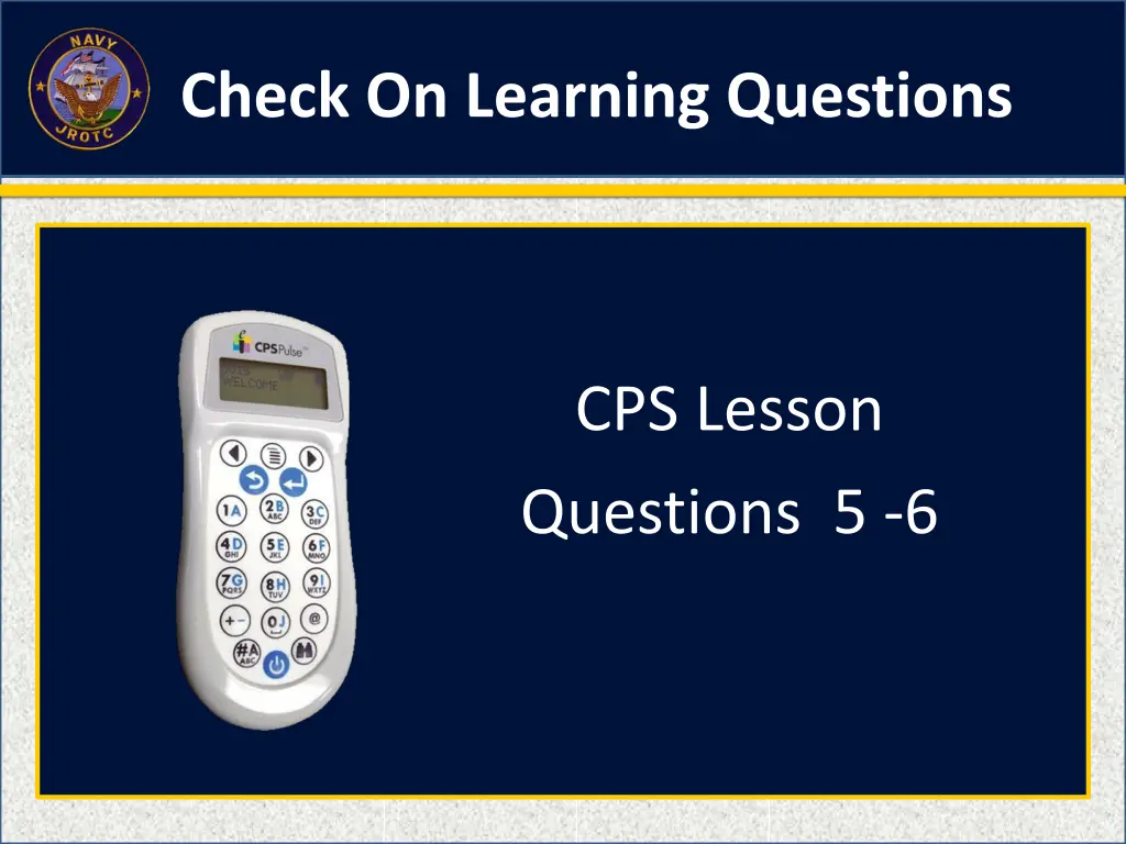 check on learning questions 1