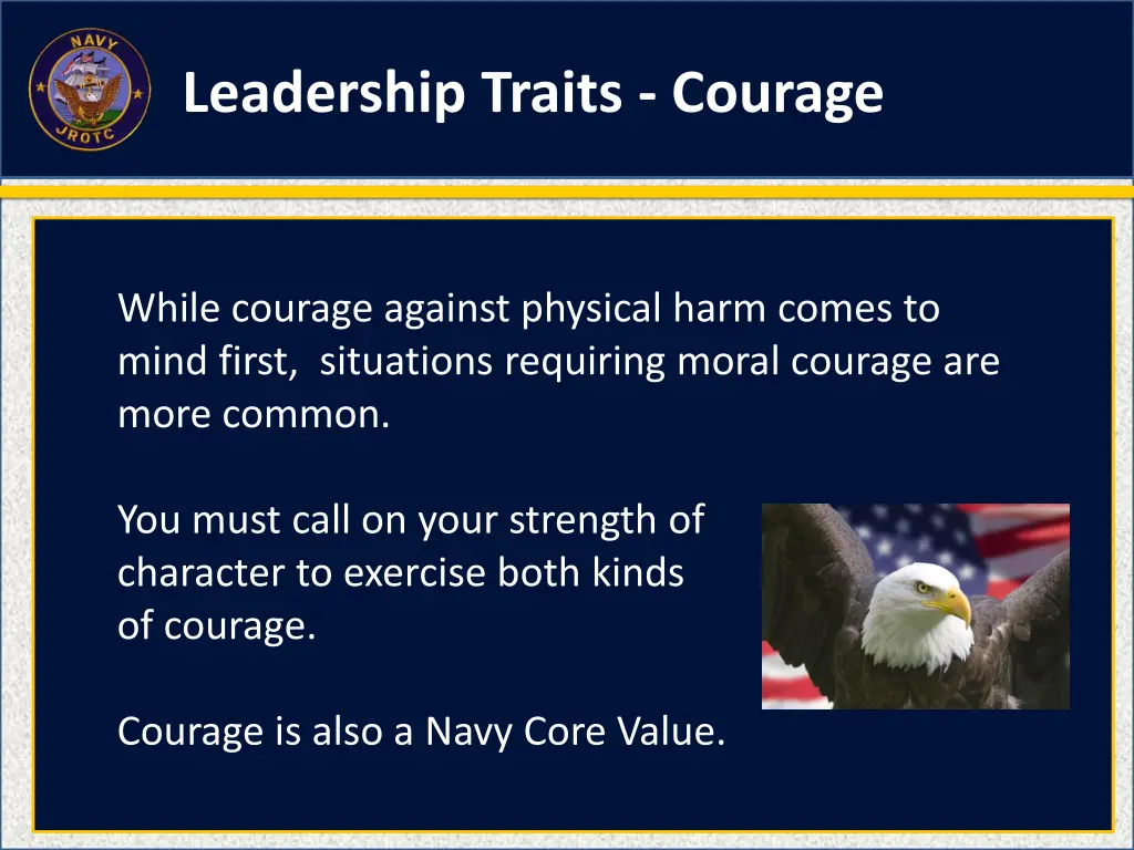 leadership traits courage