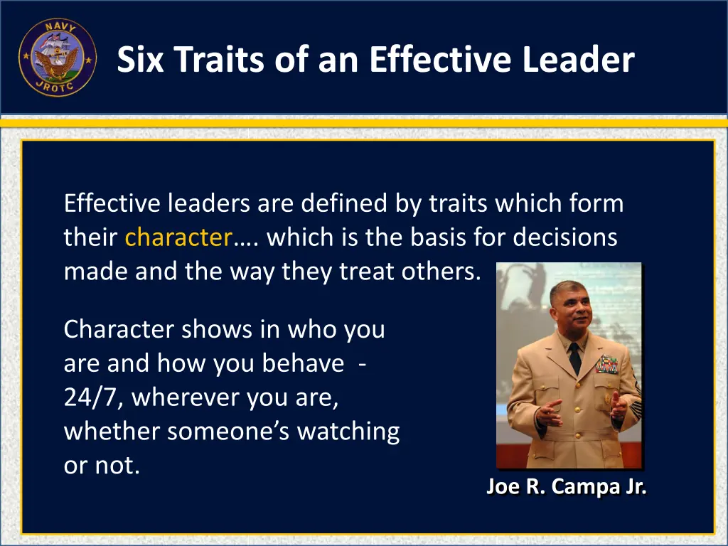 six traits of an effective leader