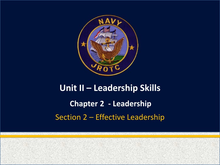 unit ii leadership skills