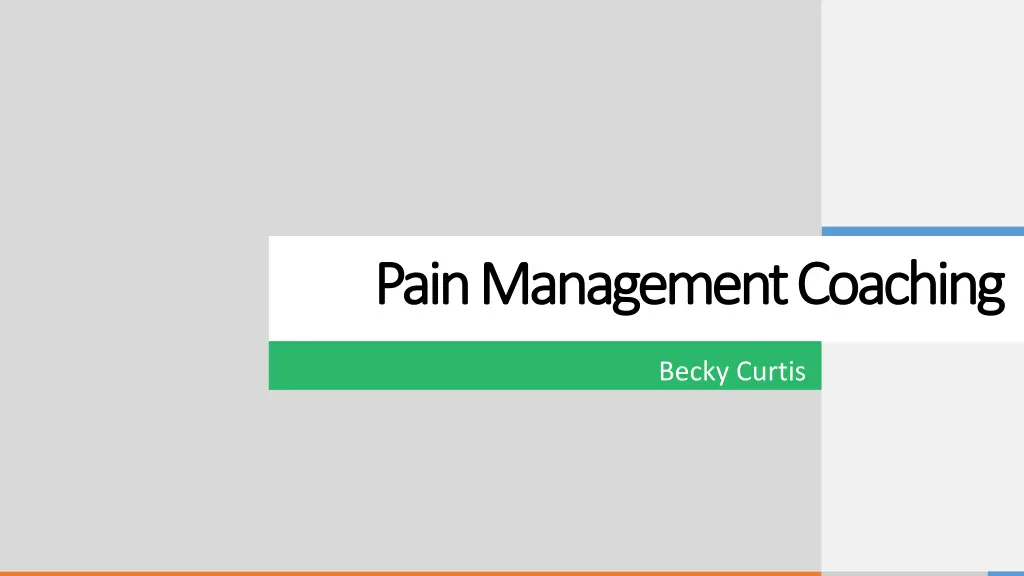 pain management coaching pain management coaching