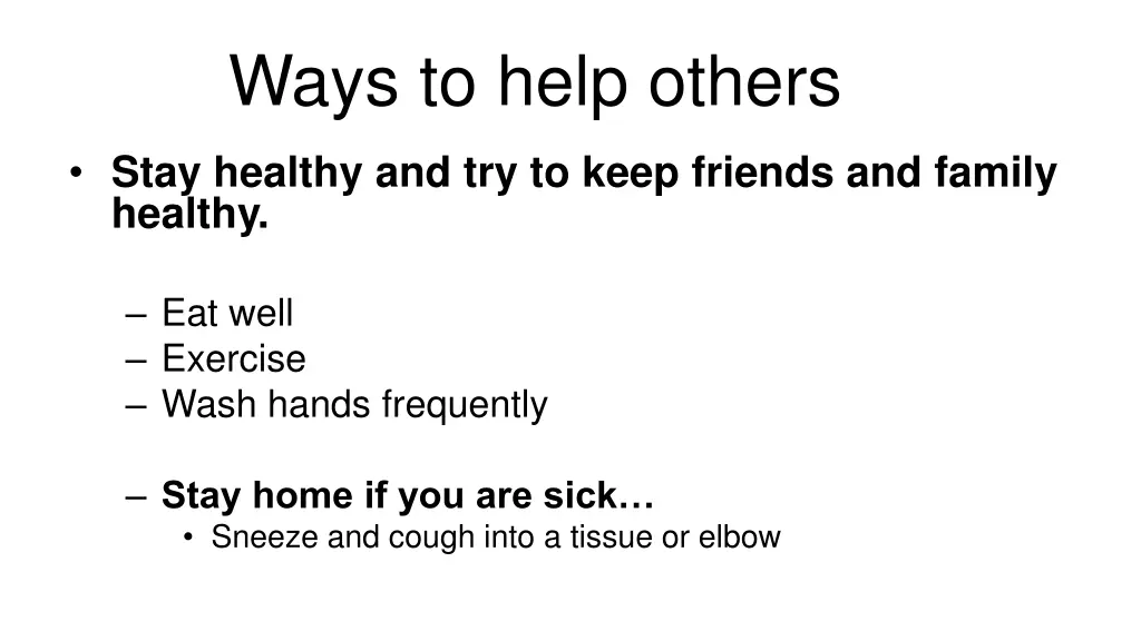 ways to help others