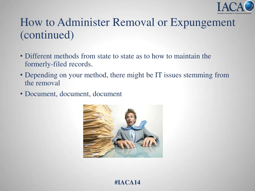 how to administer removal or expungement continued 1