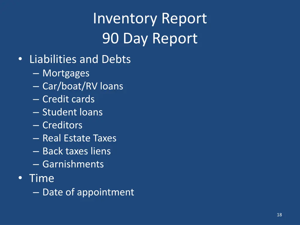 inventory report 90 day report 3