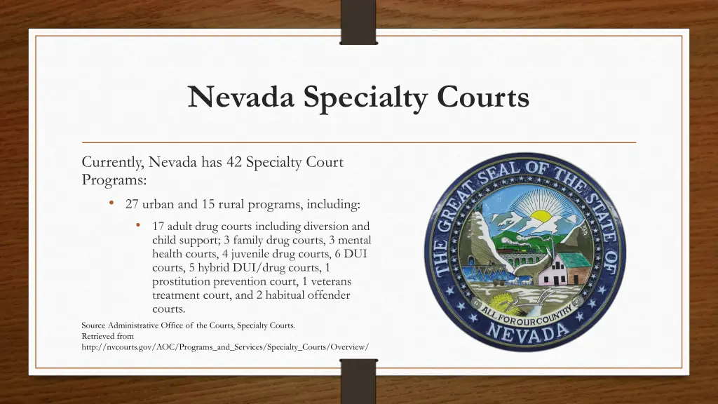 nevada specialty courts