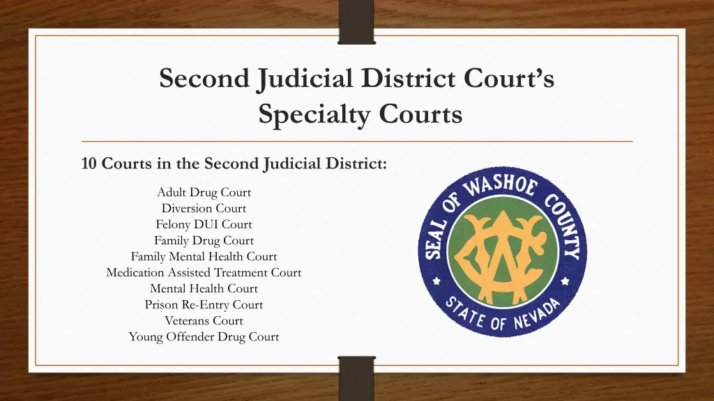 second judicial district court s specialty courts