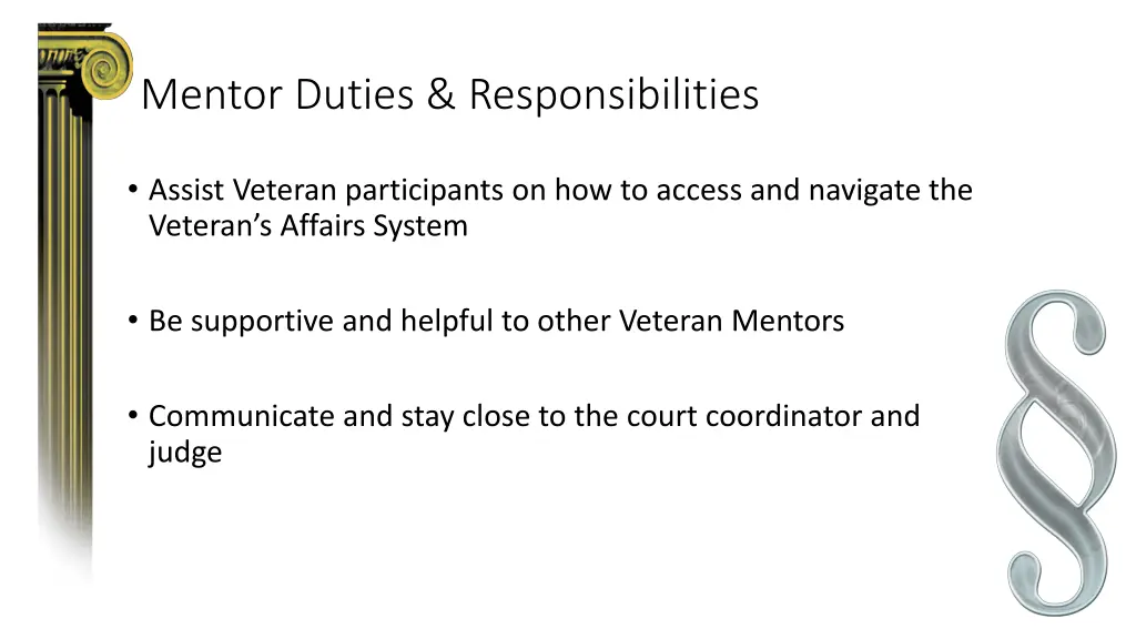 mentor duties responsibilities 1