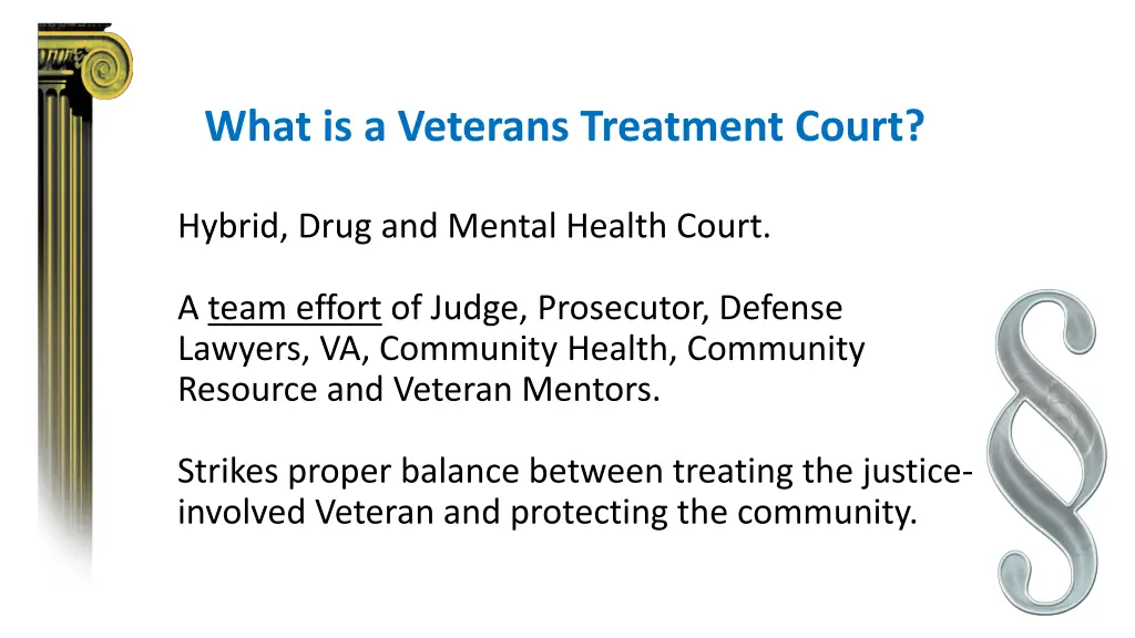 what is a veterans treatment court