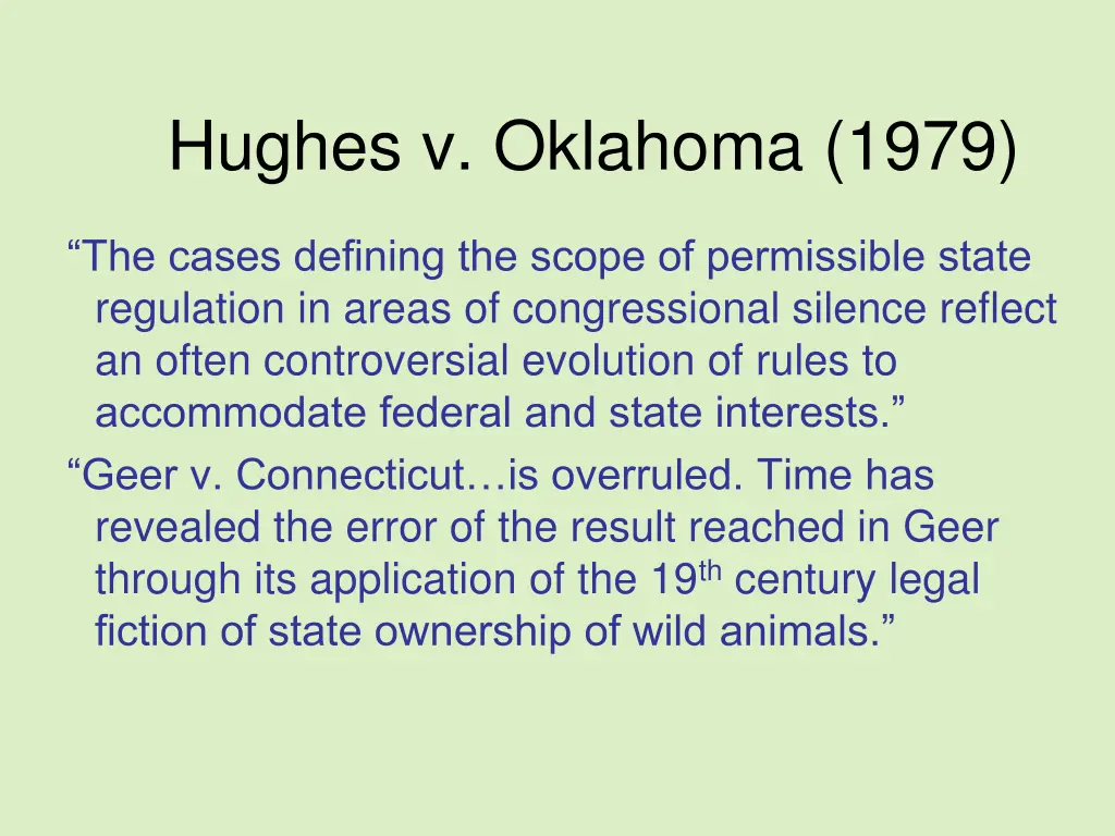 hughes v oklahoma 1979