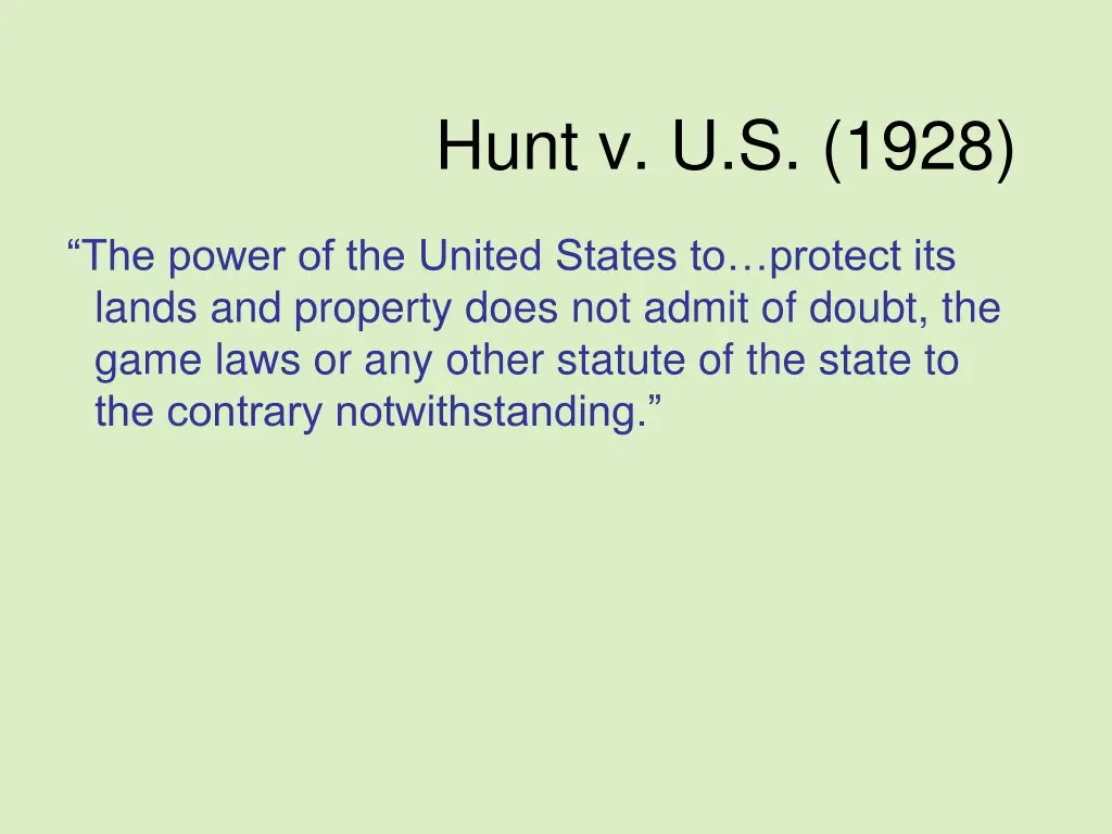 hunt v u s 1928