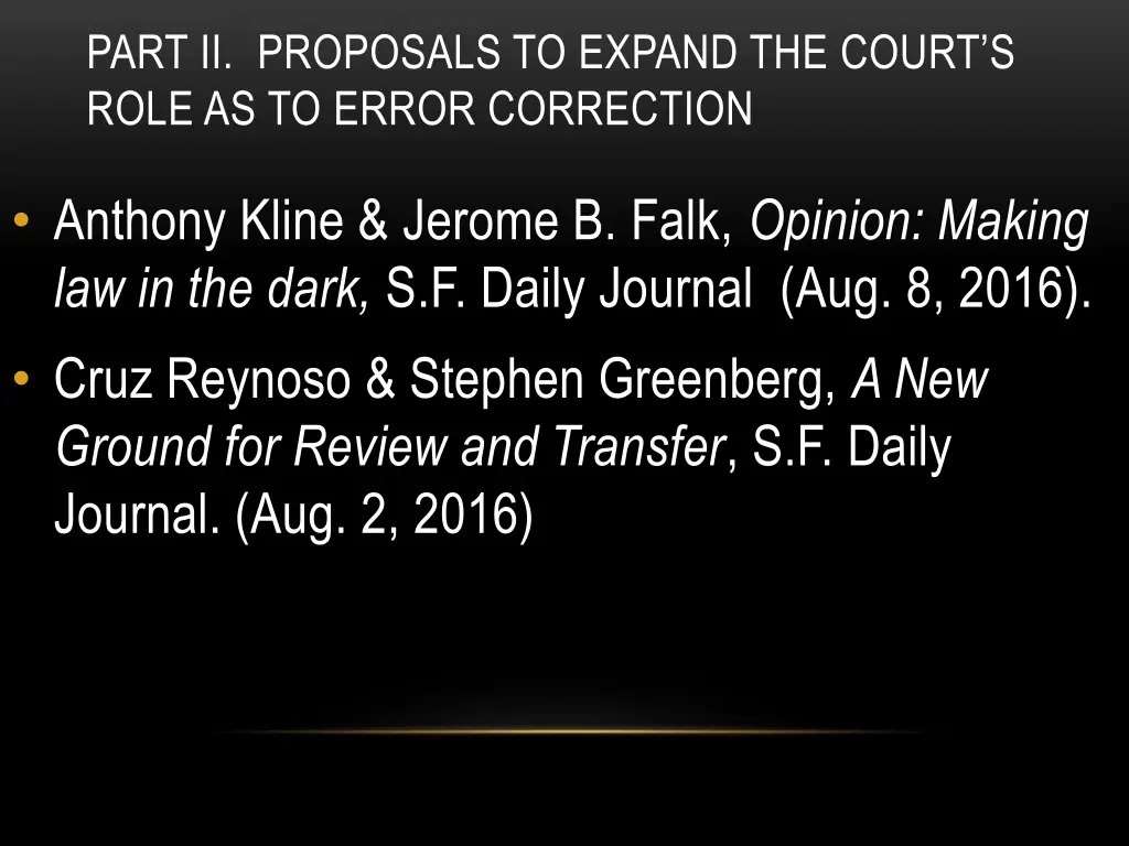 part ii proposals to expand the court s role