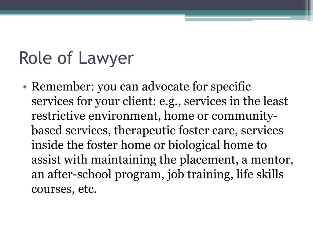 role of lawyer