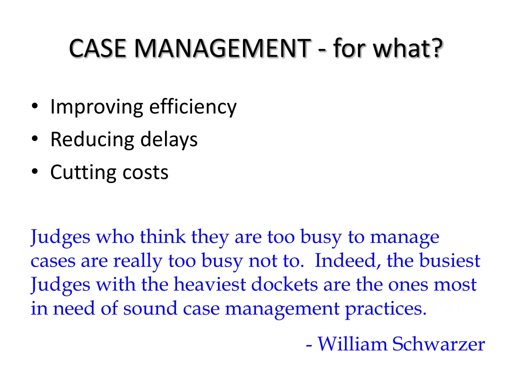 case management for what