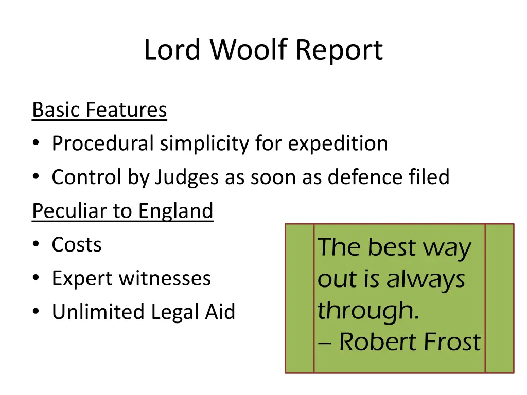 lord woolf report