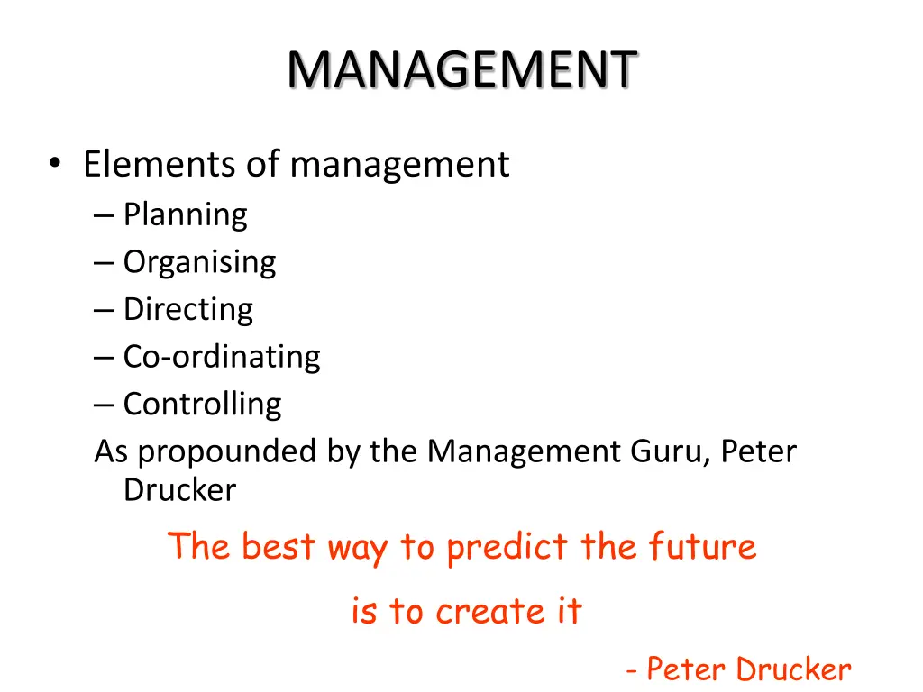 management