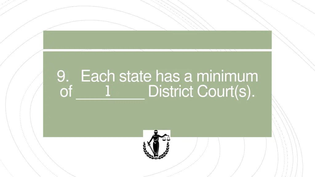 9 each state has a minimum of district court s 1