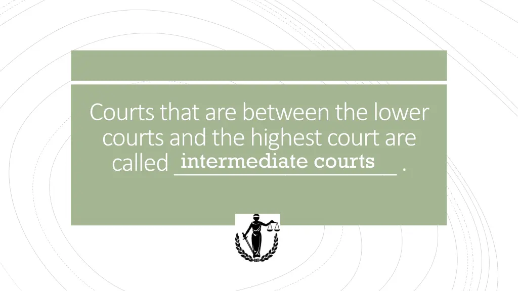 courts that are between the lower courts