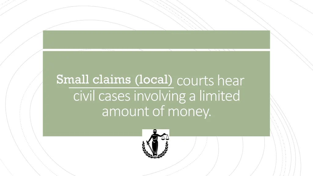 small claims local