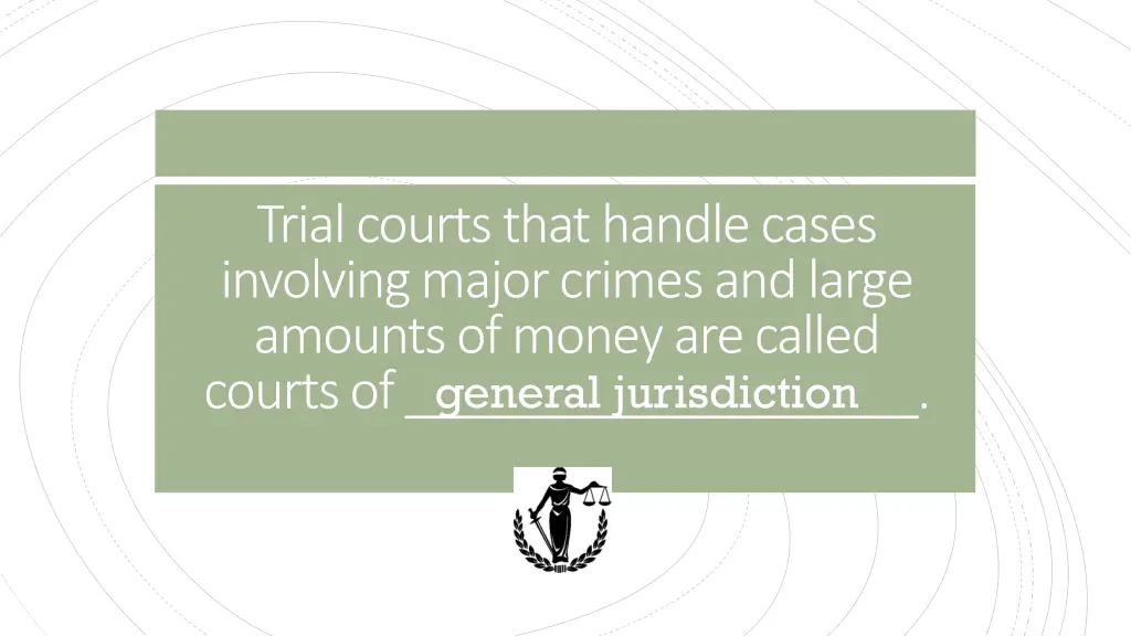 trial courts that handle cases involving major