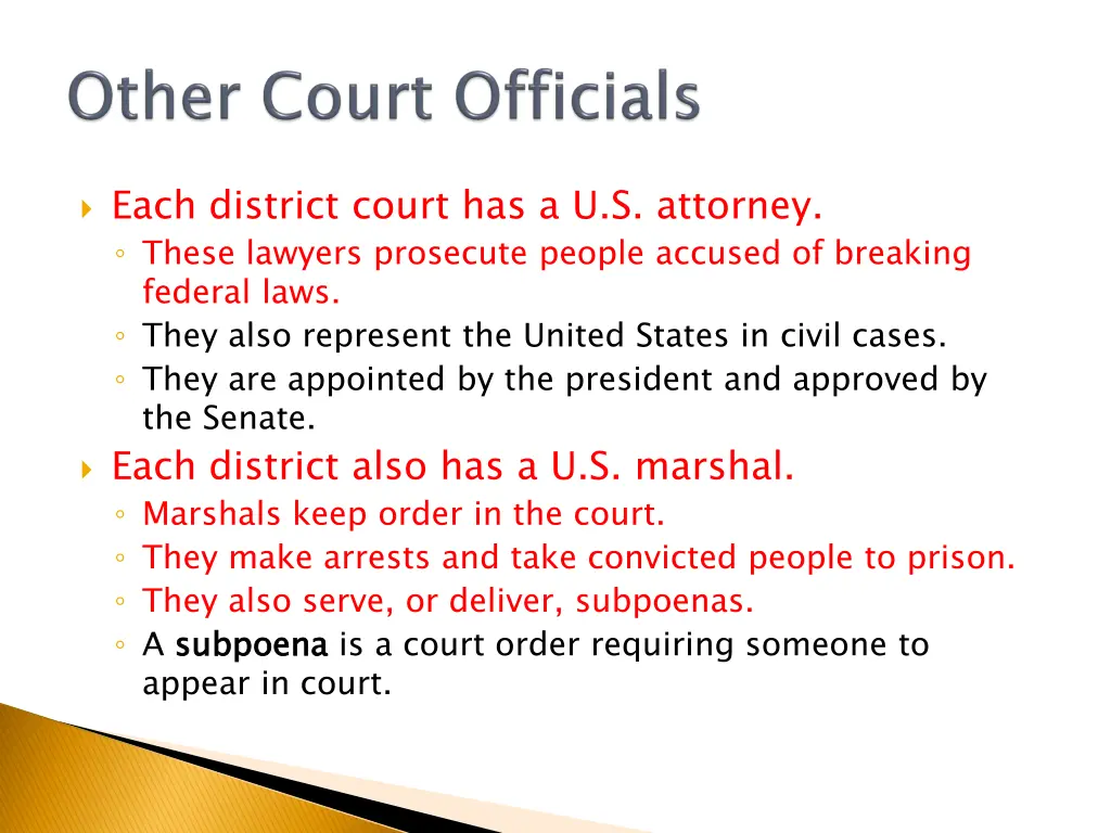 each district court has a u s attorney these