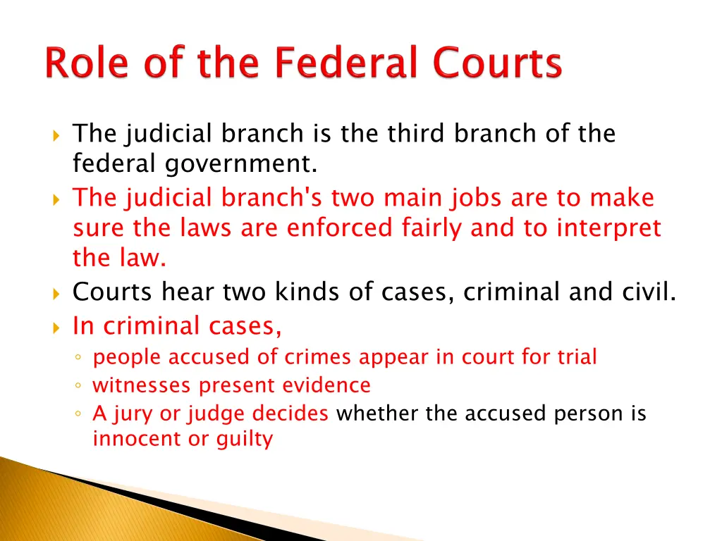 the judicial branch is the third branch