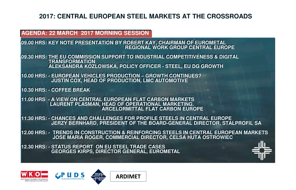 2017 central european steel markets