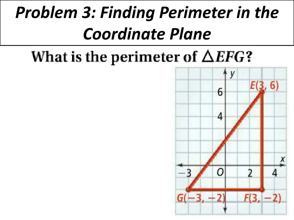 problem 3 finding perimeter in the coordinate