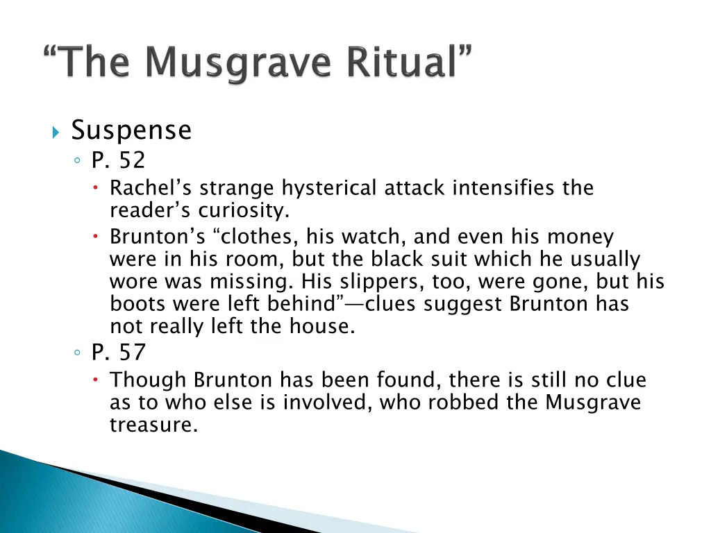 suspense p 52 rachel s strange hysterical attack