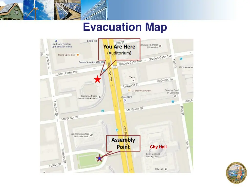 evacuation map