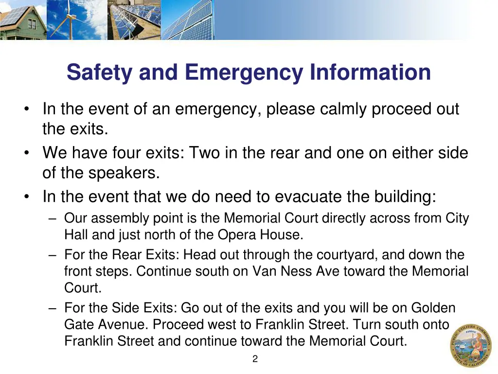 safety and emergency information