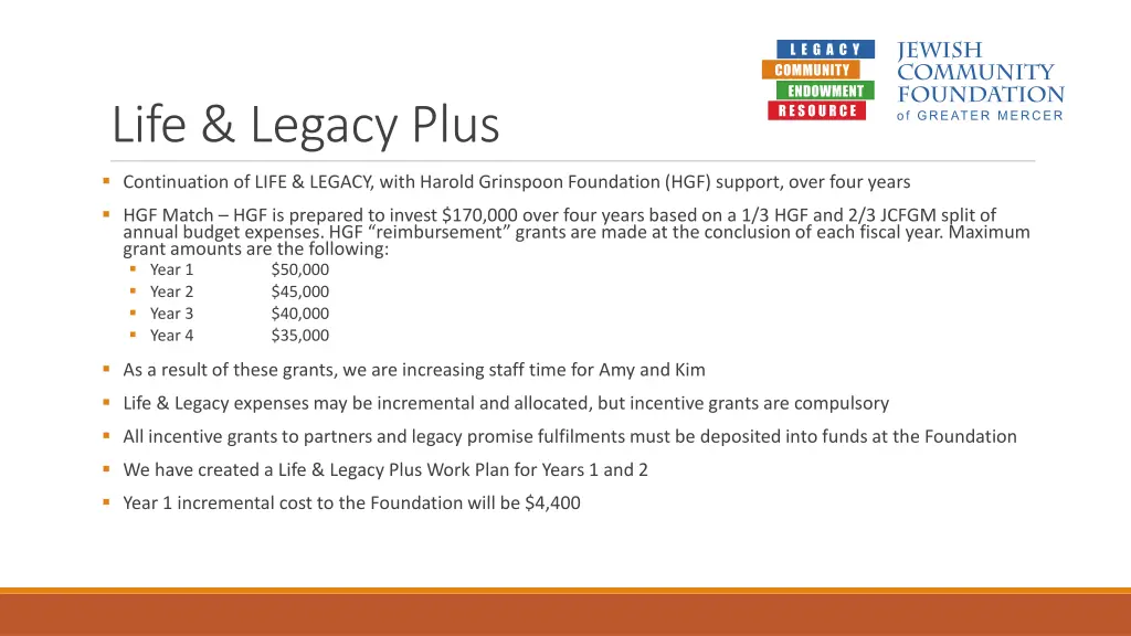 life legacy plus