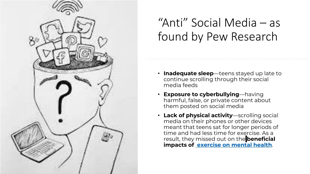 anti social media as found by pew research