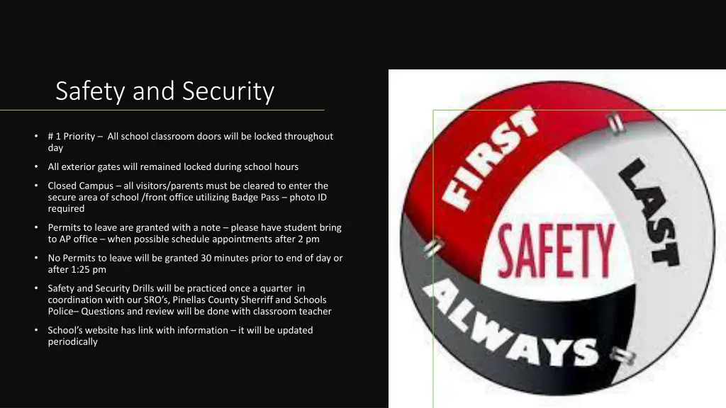 safety and security