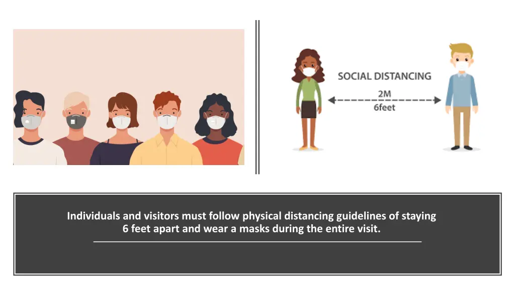 individuals and visitors must follow physical