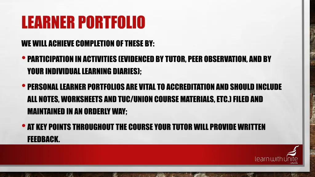 learner portfolio 1